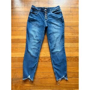 M Jeans 'Super Skinny Ankle' Buttonfly Jeans Women sz L reg